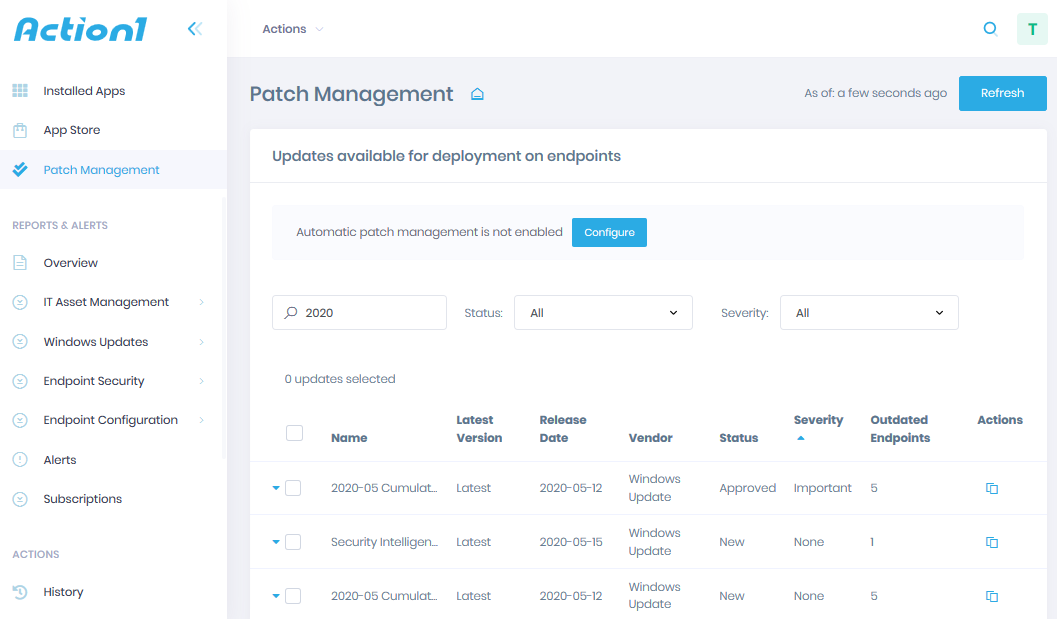 Manage Patch Updates